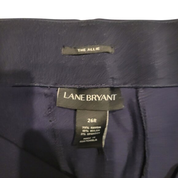 Lane Bryant The Allie Stretch Navy Dress Pants 26R Career business casual forma - Picture 3 of 4